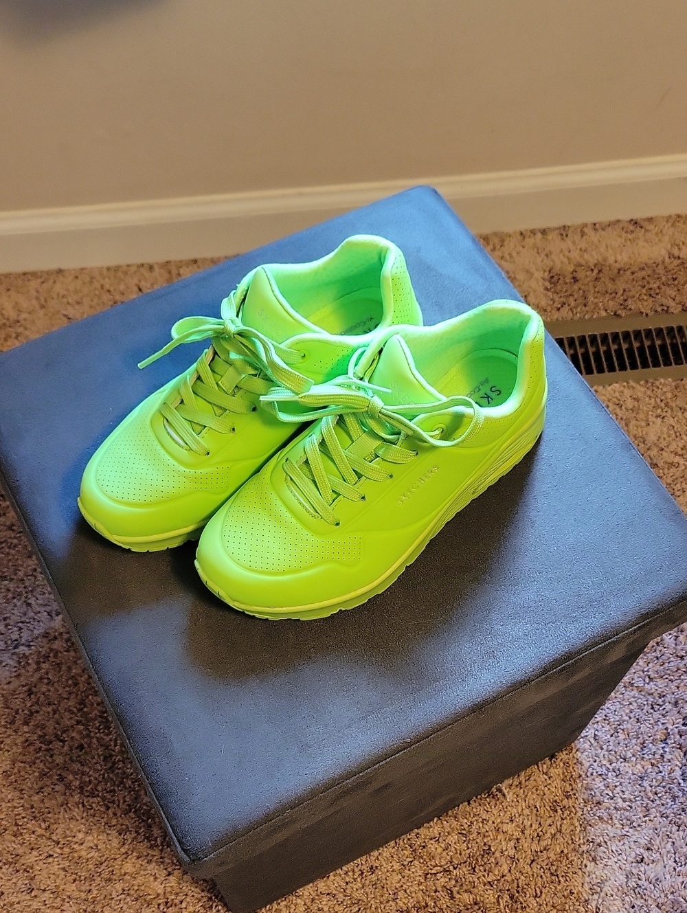 Skechers Neon Green Women's Athletic Sneakers